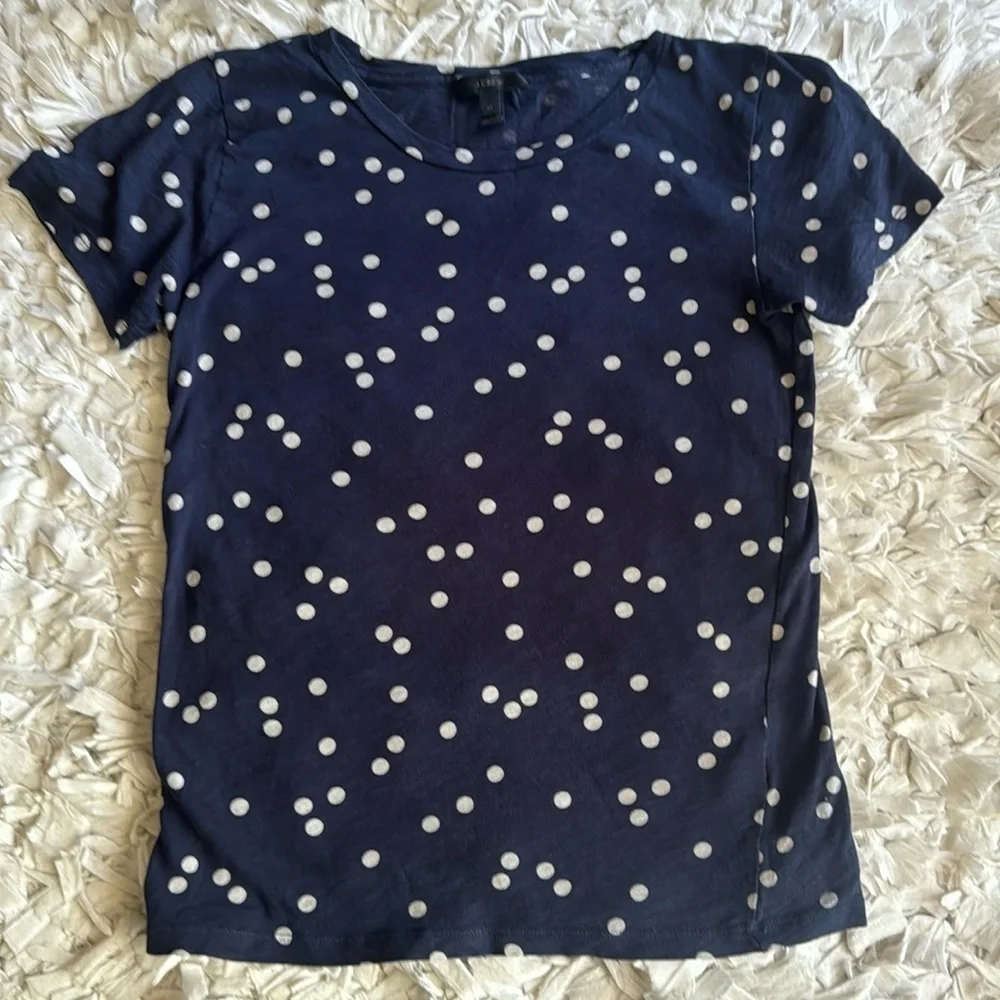 J. Crew Polka Dot T-Shirt XS